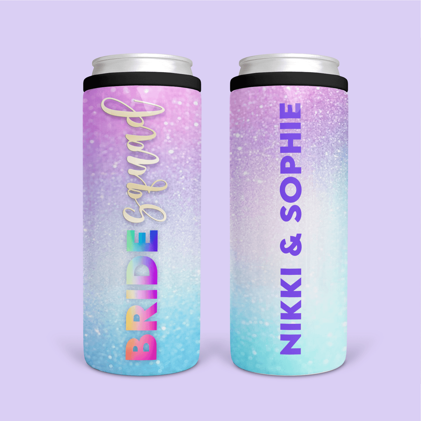 Bride Squad Slim Can Cooler - Two Crafty Gays