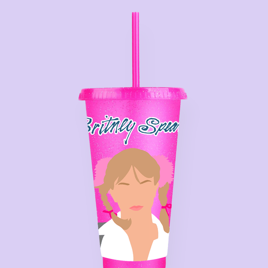 Britney Spears "Baby One More Time" Tumbler Cup - Two Crafty Gays