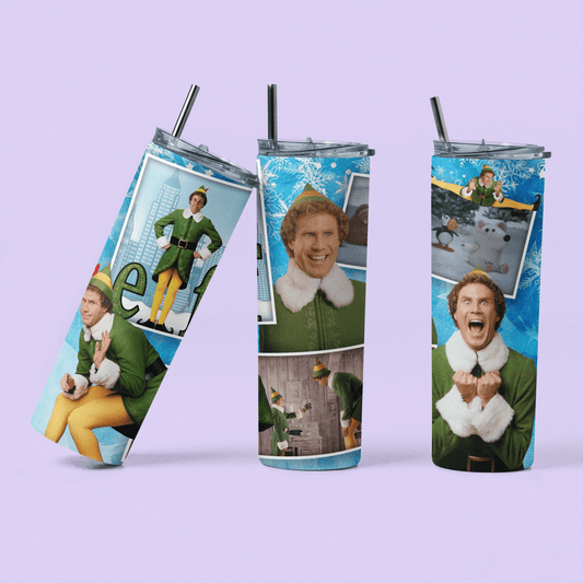 Buddy the Elf Tumbler Cup - Two Crafty Gays
