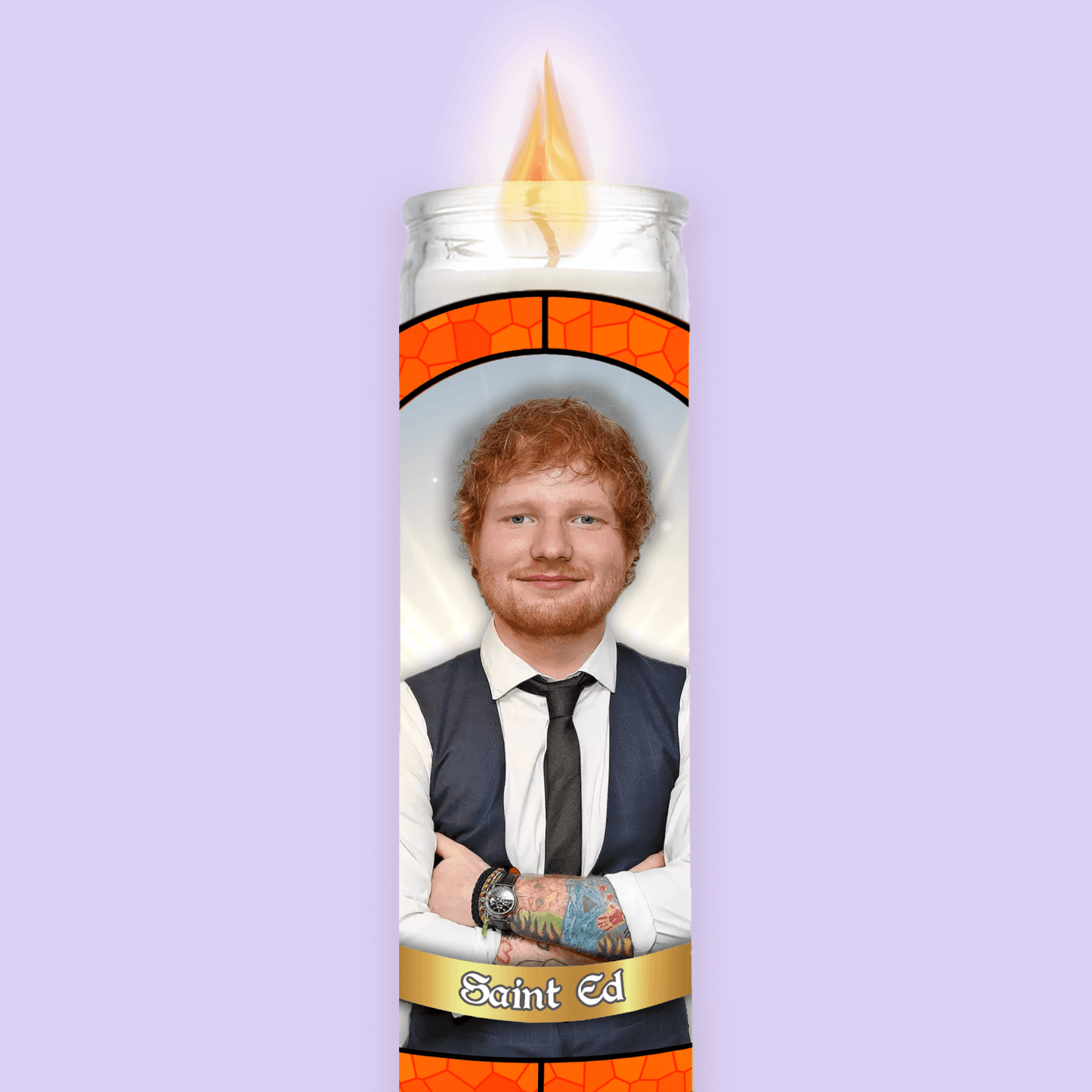 Ed Sheeran Prayer Candle image 0