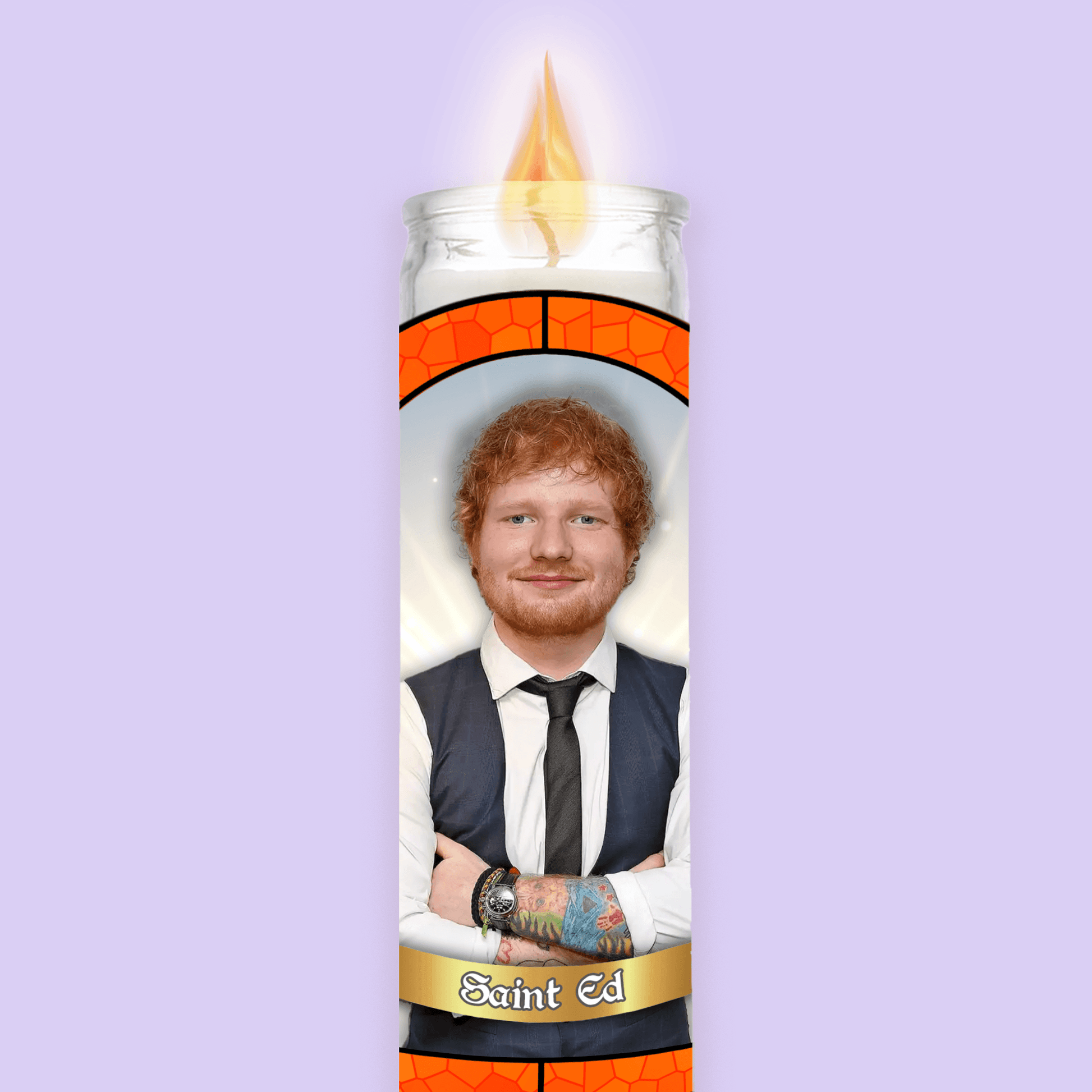 Ed Sheeran Prayer Candle image 0