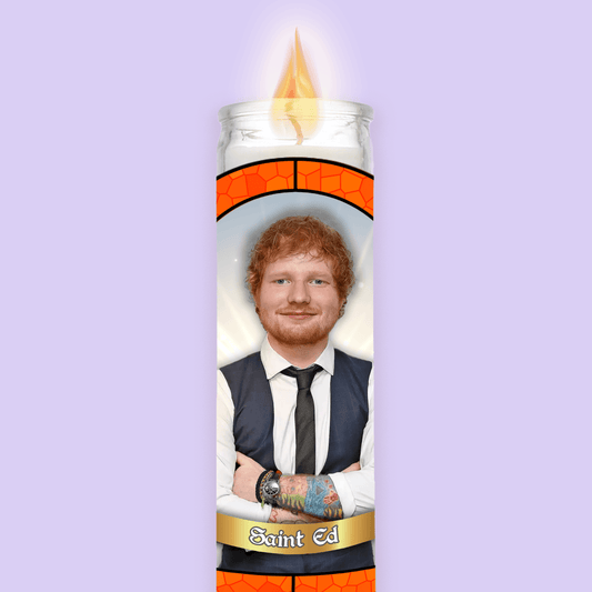 Ed Sheeran Prayer Candle image 0