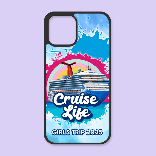 Carnival Cruise "Cruise Life" Personalized Phone Case - Pink - Two Crafty Gays