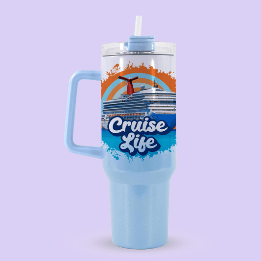 Carnival Cruise Line 40oz Quencher Tumbler - Cruise Life - Two Crafty Gays