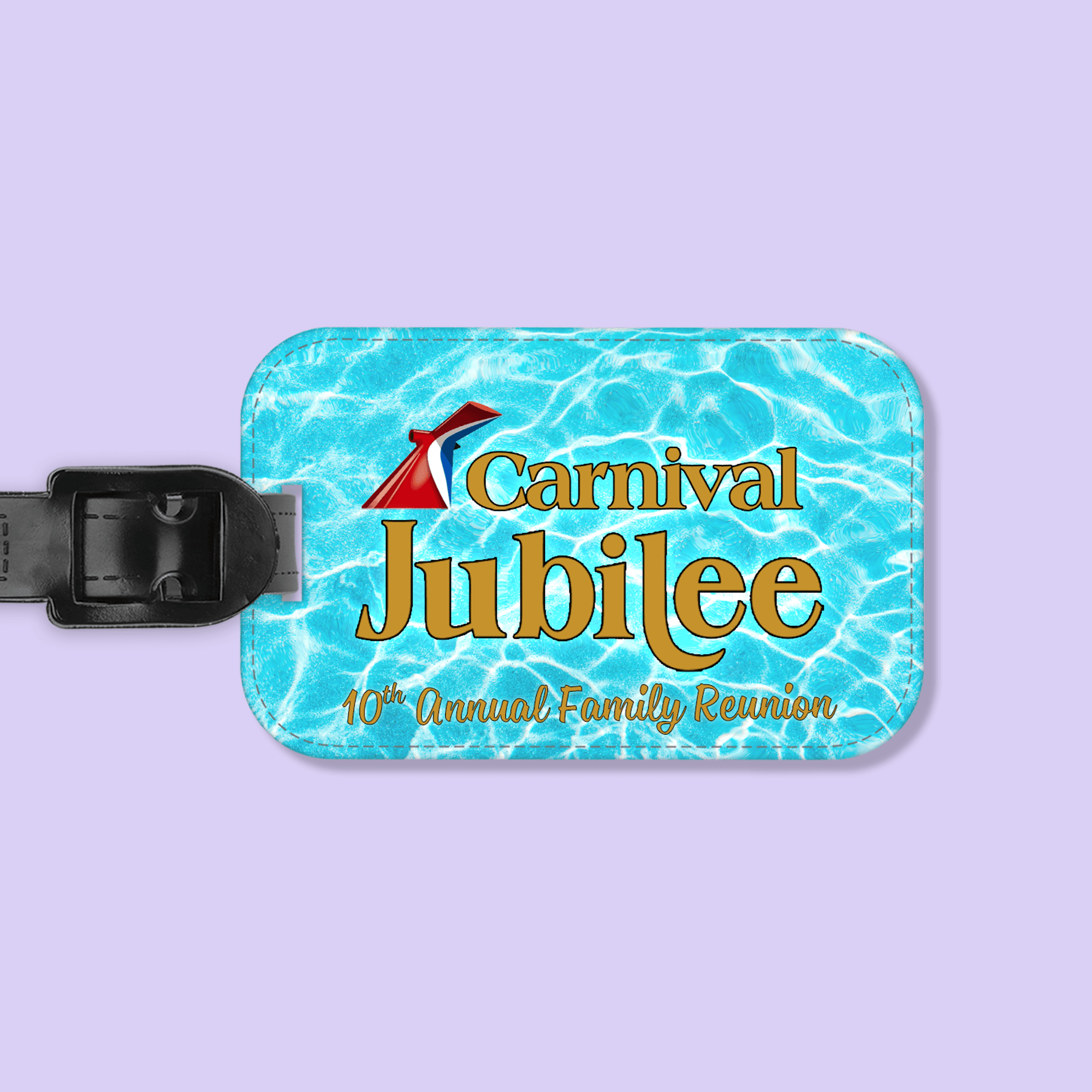 Carnival Cruise Line Custom Luggage Tag - Ocean - Two Crafty Gays