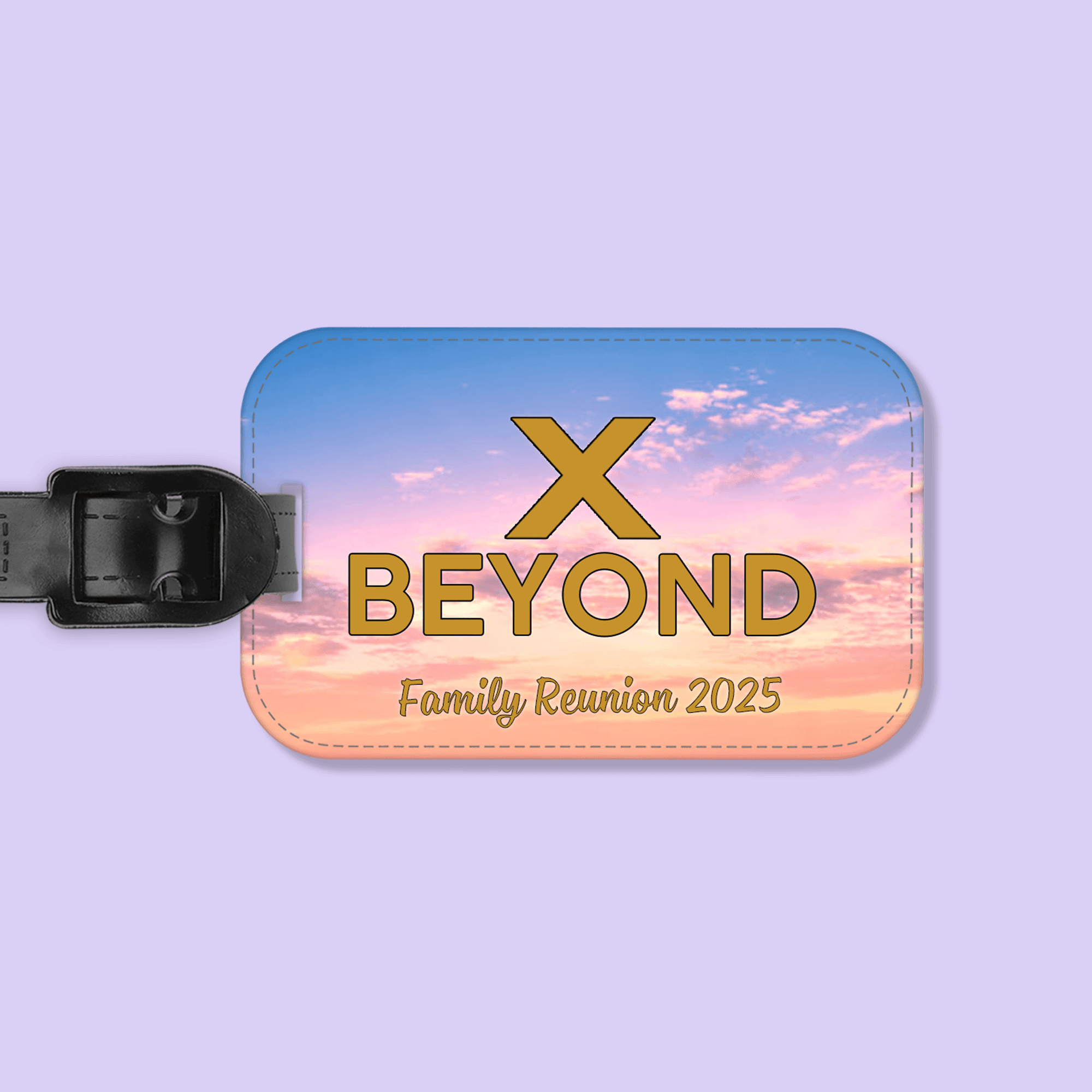 Celebrity Cruise Custom Luggage Tag - Sunset - Two Crafty Gays