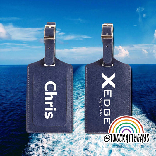 Celebrity Cruise Custom Luggage Tag - Two Crafty Gays