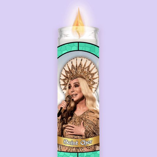 Cher Prayer Candle - Two Crafty Gays