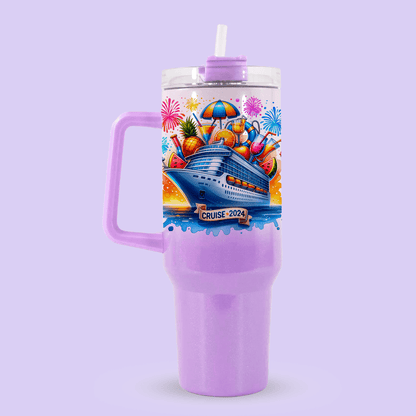 Cruise 2024 40oz Quencher Tumbler - Two Crafty Gays