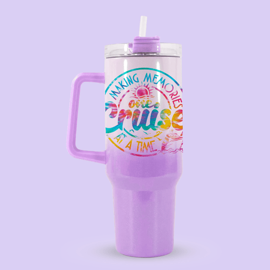 Cruise 40oz Quencher Tumbler - Making Memories - Two Crafty Gays