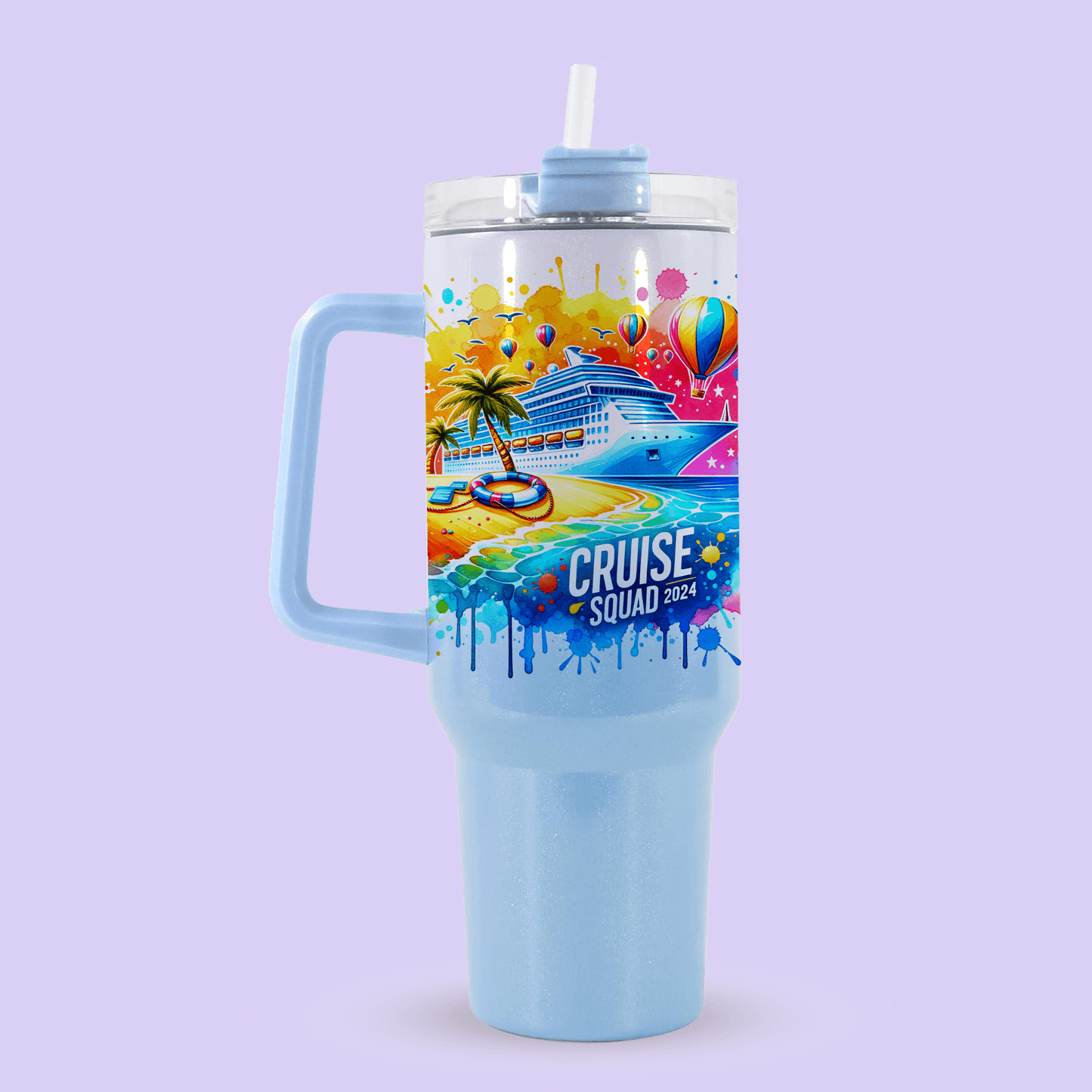 Cruise Squad 2024 40oz Quencher Tumbler - Two Crafty Gays
