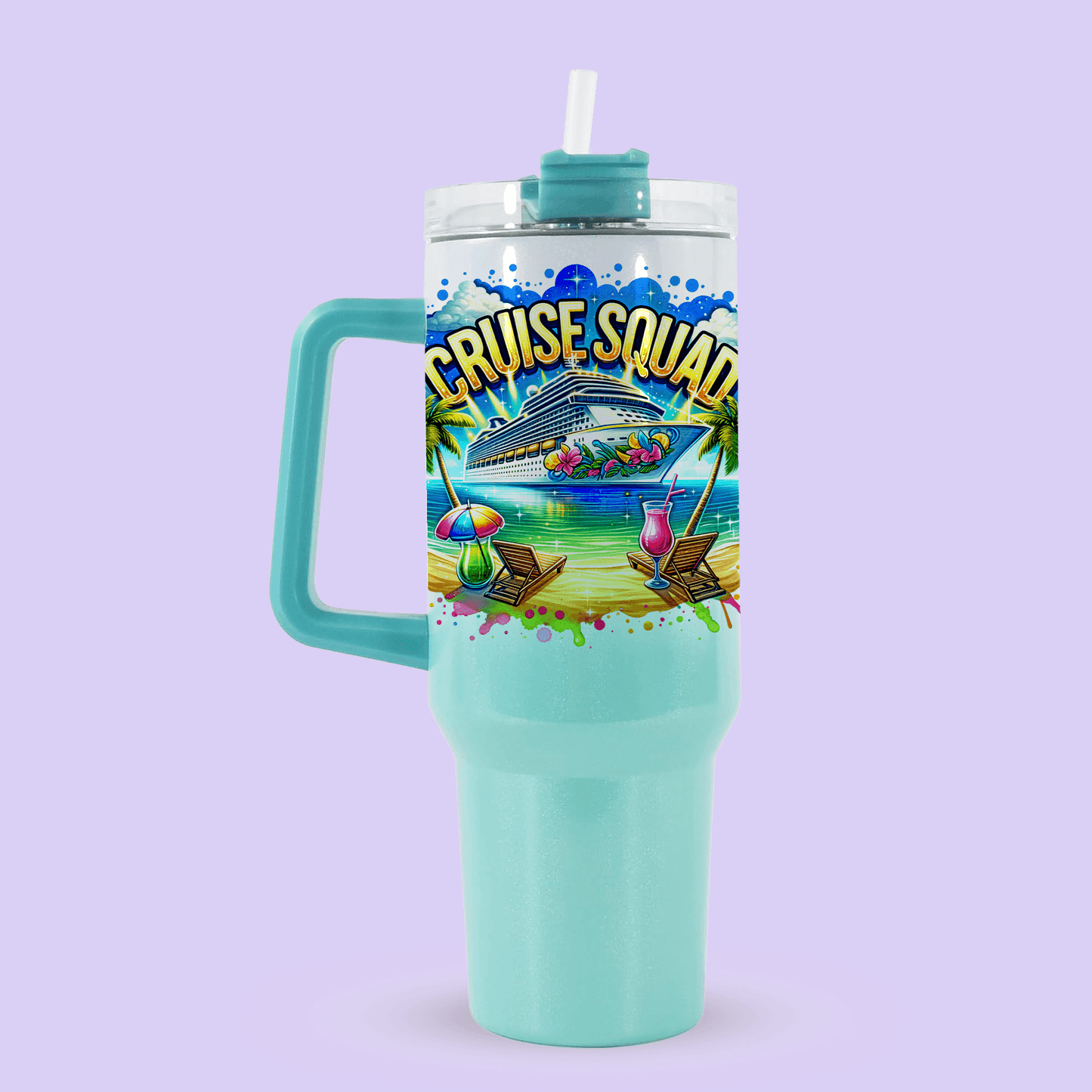 Cruise Squad 40oz Quencher Tumbler - Two Crafty Gays