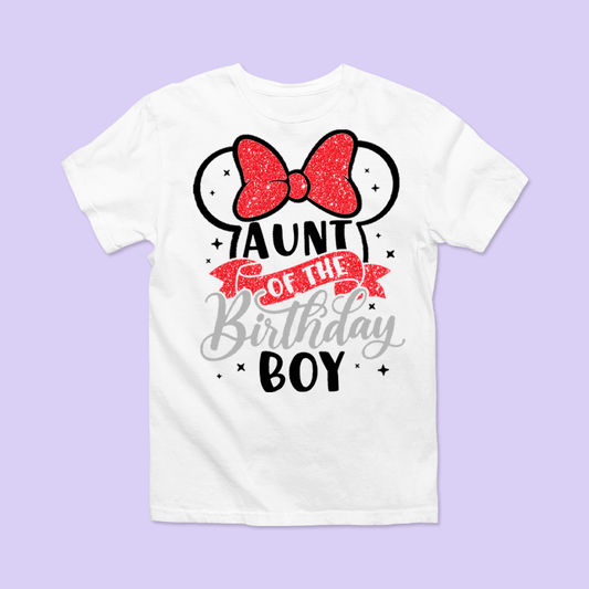 Disney "Aunt of the Birthday Boy" Shirt - Two Crafty Gays