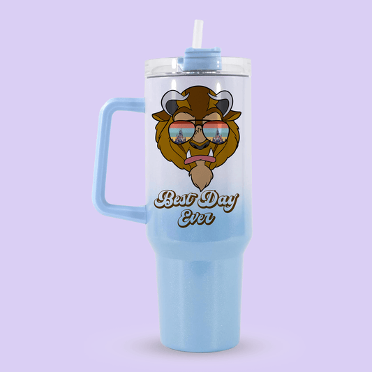 Disney Best Day Ever 40oz Quencher Tumbler - Beast - Two Crafty Gays