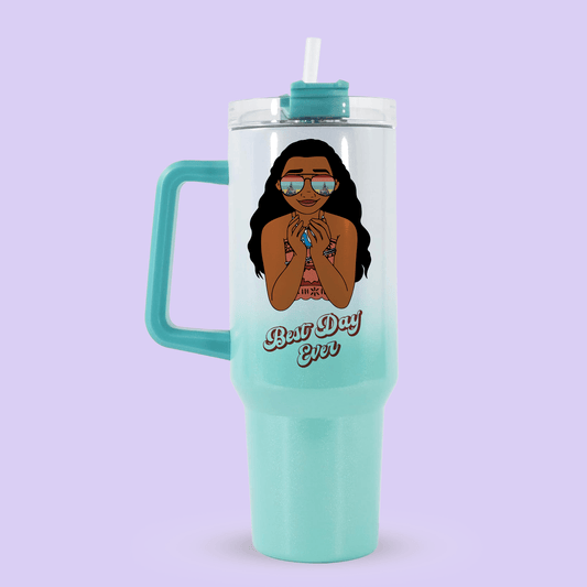 Disney Best Day Ever 40oz Quencher Tumbler - Moana - Two Crafty Gays