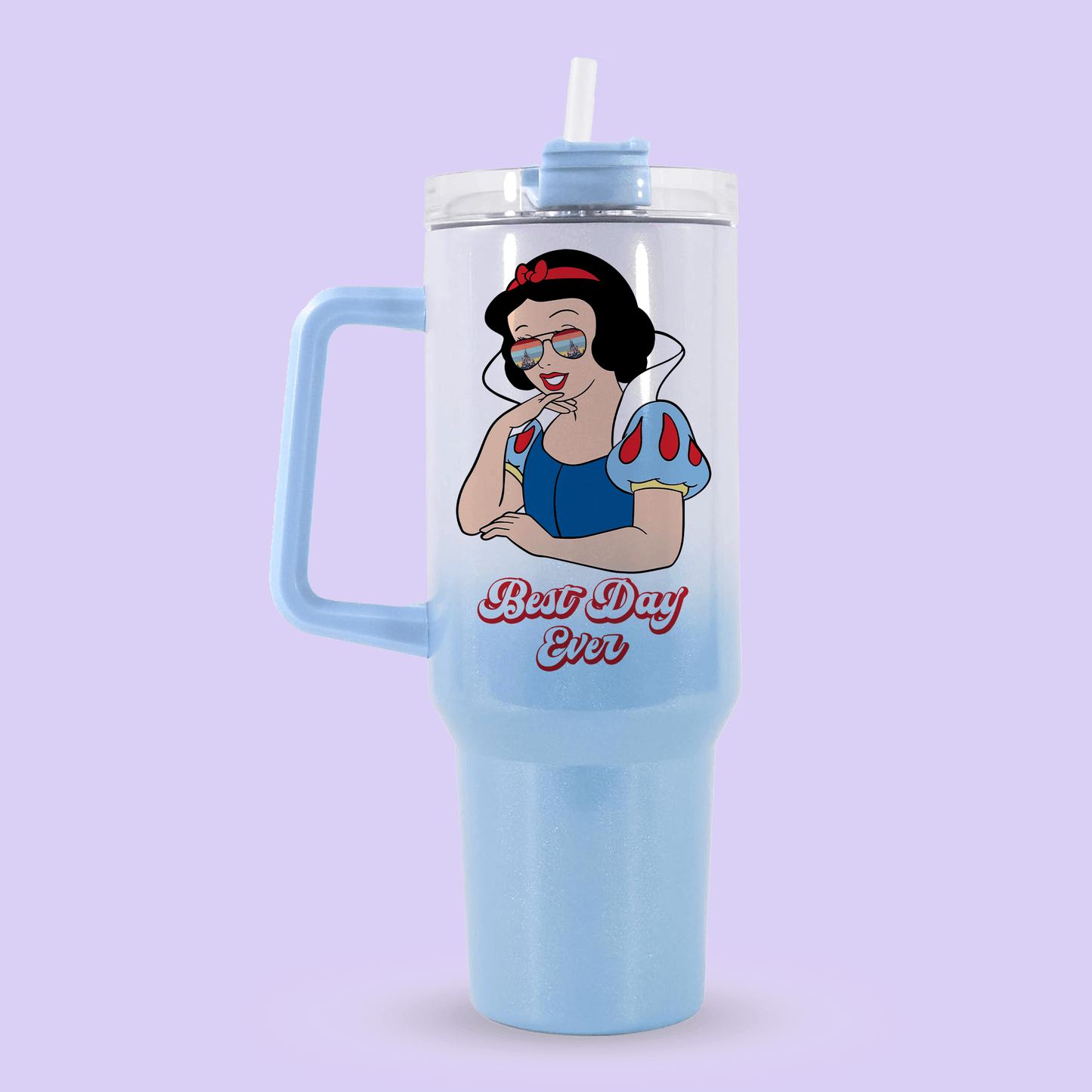 Disney Best Day Ever 40oz Quencher Tumbler - Snow White - Two Crafty Gays
