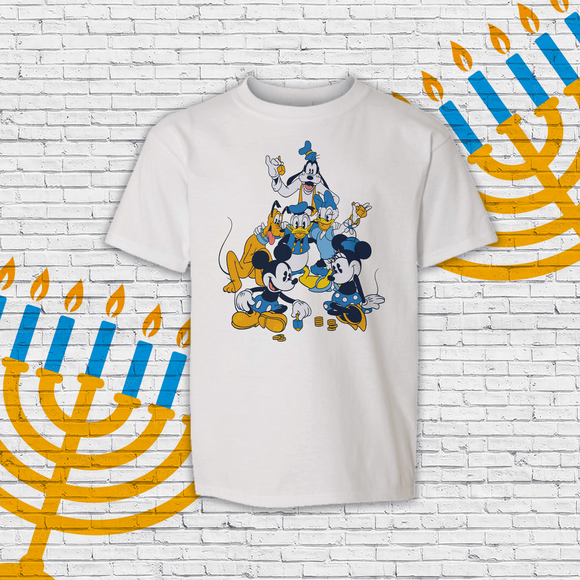 Disney Characters Hanukkah Shirt - Two Crafty Gays