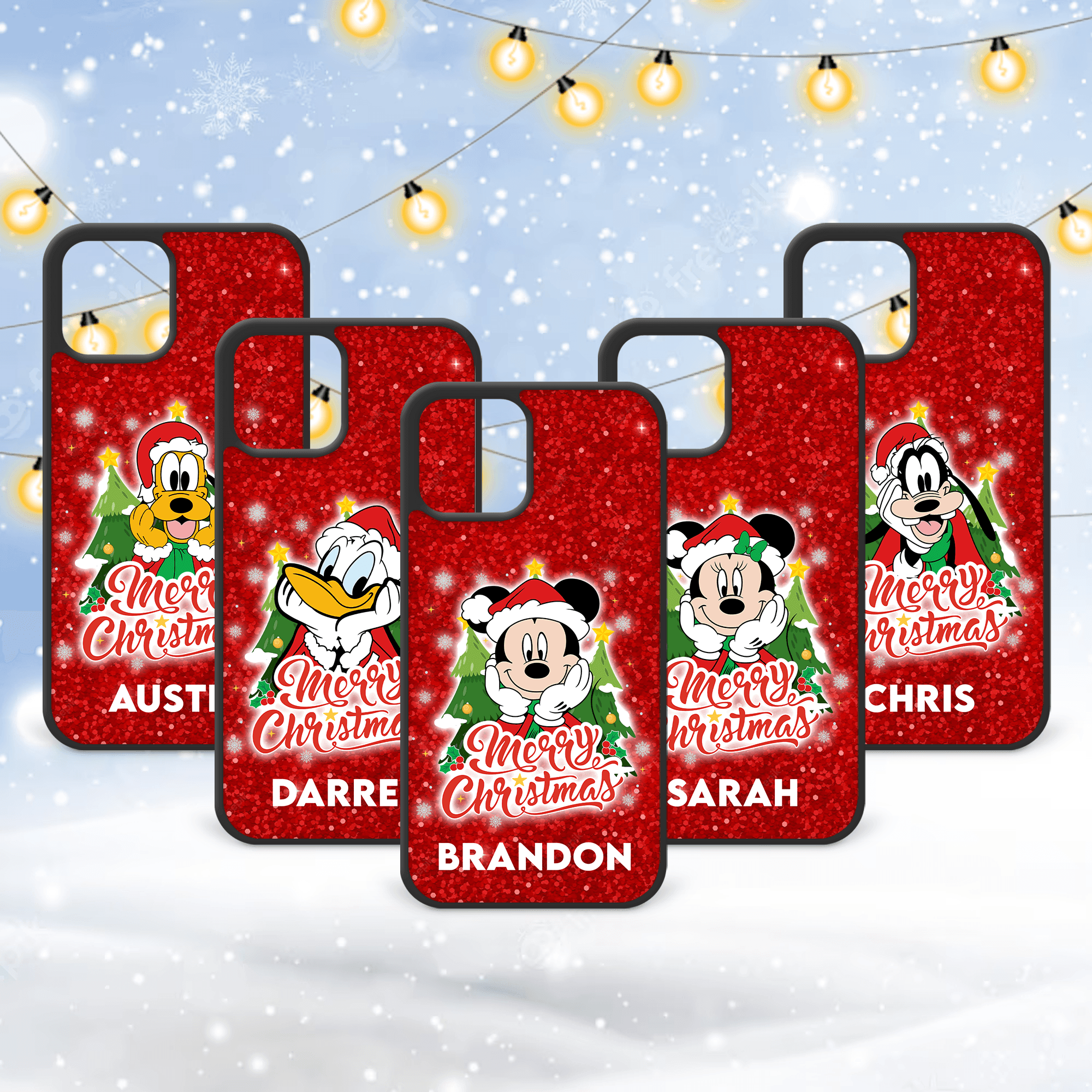 Disney Christmas Personalized Phone Case - Donald - Two Crafty Gays