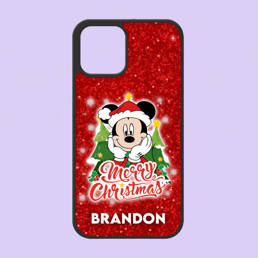 Disney Christmas Personalized Phone Case - Mickey - Two Crafty Gays