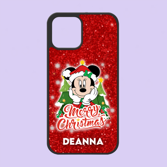 Disney Christmas Personalized Phone Case - Minnie - Two Crafty Gays