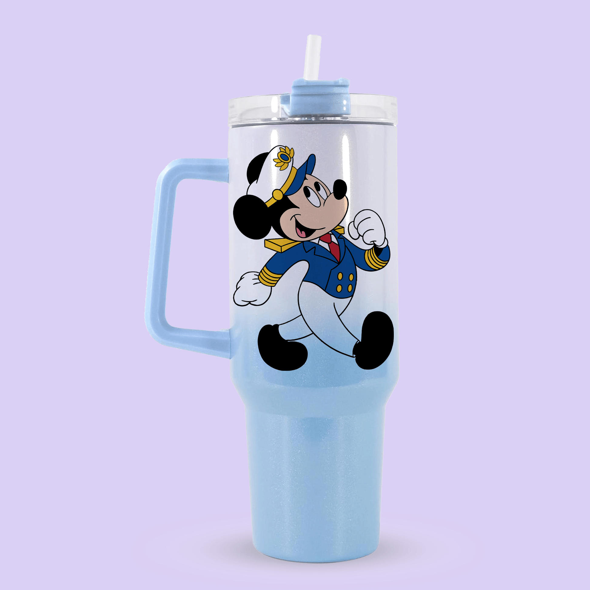 Disney Cruise Line 40oz Quencher Tumbler - Captain Mickey - Two Crafty Gays
