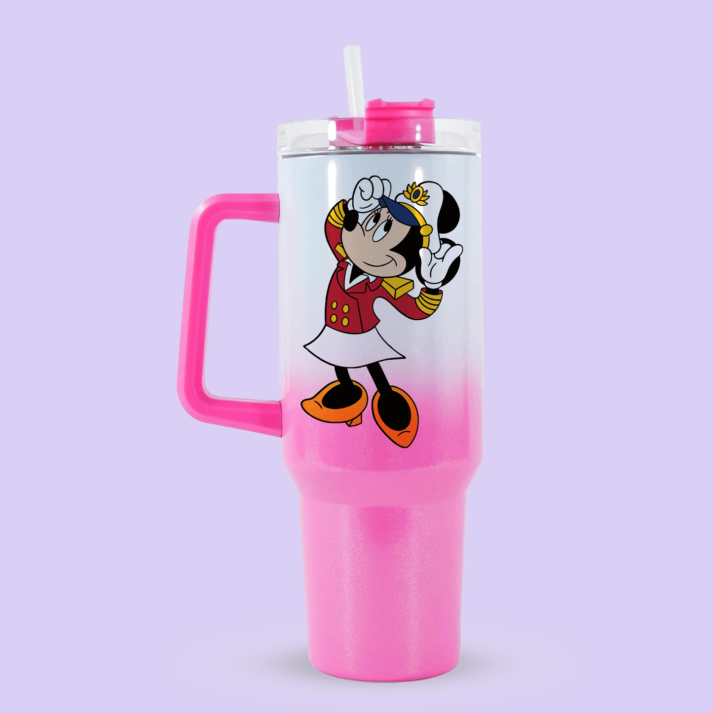 Disney Cruise Line 40oz Quencher Tumbler - Captain Minnie - Two Crafty Gays