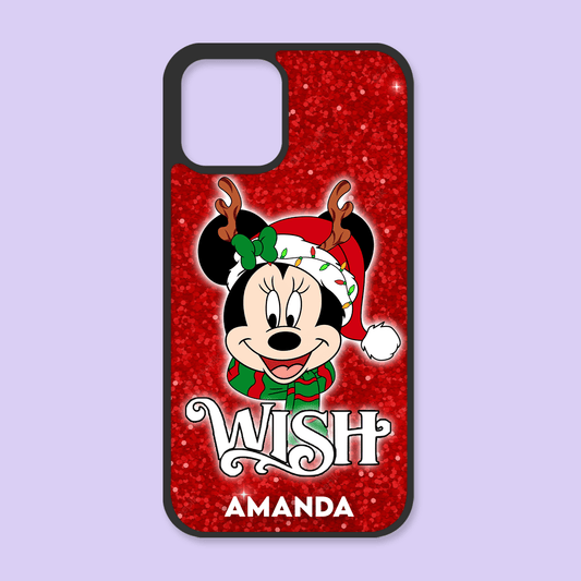 Disney Cruise Line Christmas Personalized Phone Case - Minnie - Two Crafty Gays