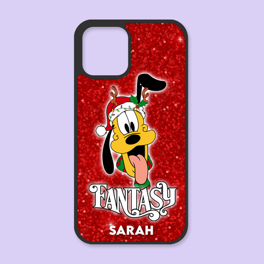 Disney Cruise Line Christmas Personalized Phone Case - Pluto - Two Crafty Gays