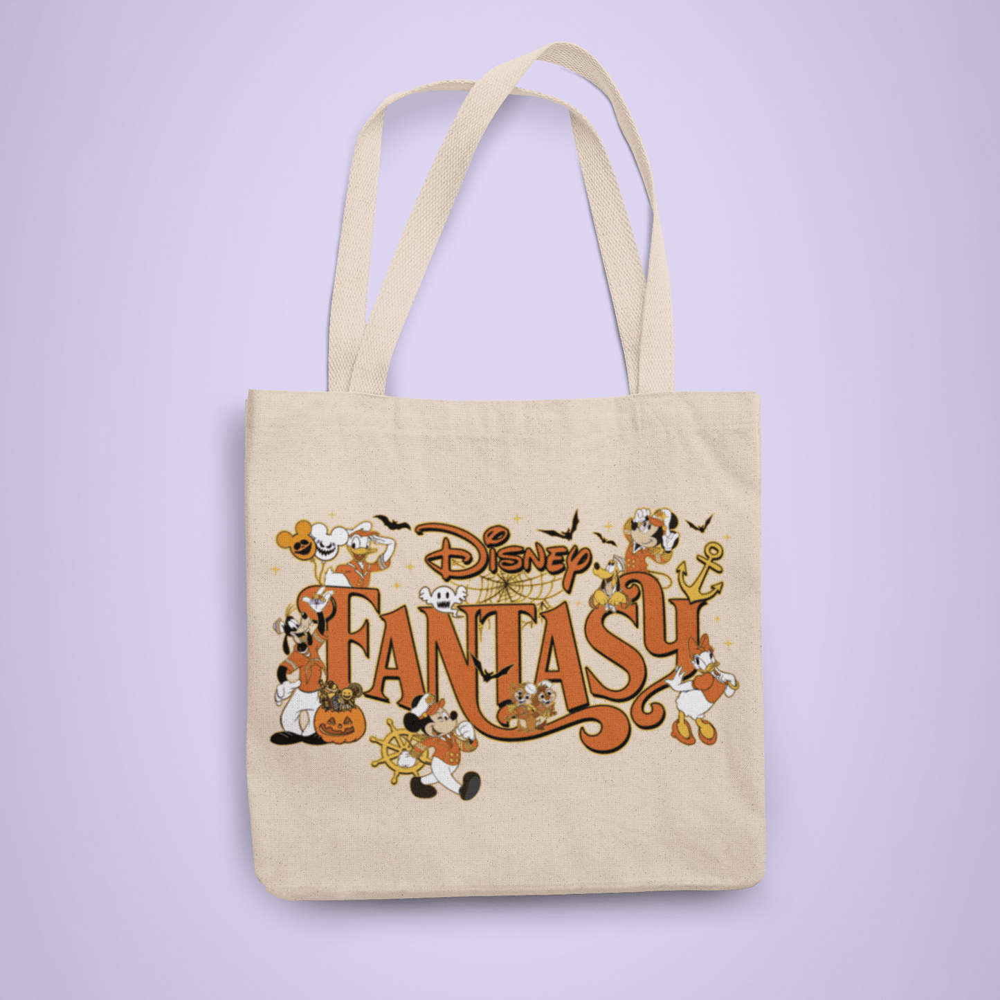 Disney Cruise Line Personalized Halloween Trick or Treat Tote Bag - Fantasy - Two Crafty Gays