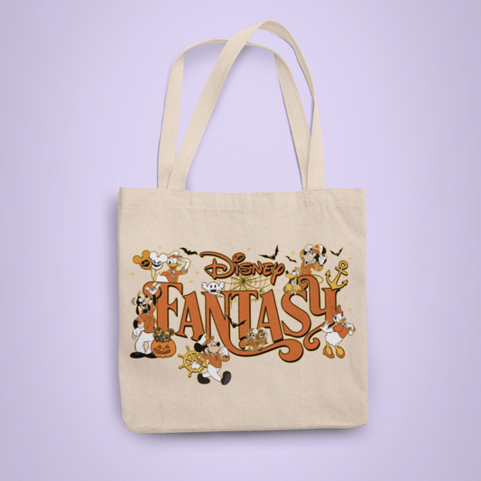 Disney Cruise Line Personalized Halloween Trick or Treat Tote Bag - Fantasy - Two Crafty Gays