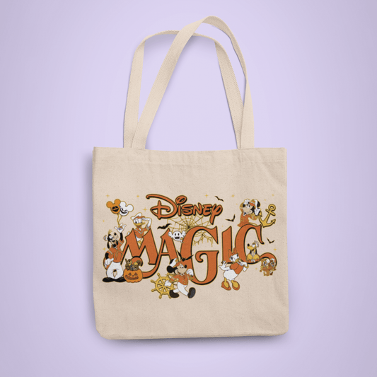 Disney Cruise Line Personalized Halloween Trick or Treat Tote Bag - Magic - Two Crafty Gays