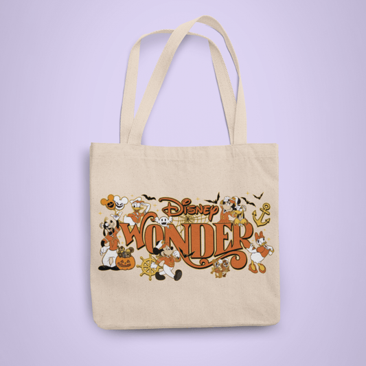 Disney Cruise Line Personalized Halloween Trick or Treat Tote Bag - Wonder - Two Crafty Gays