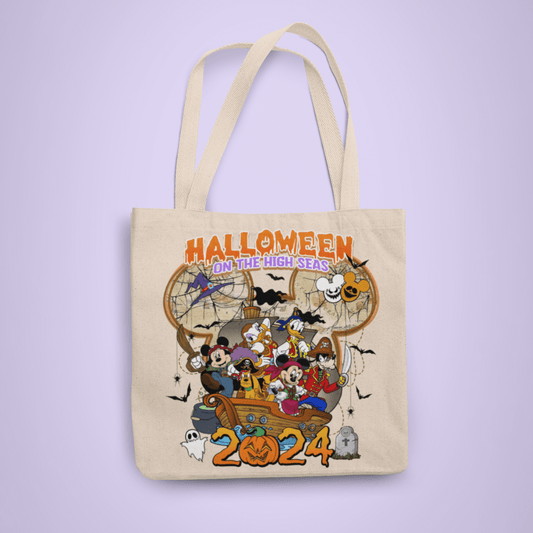 Disney Cruise Line Personalized Trick or Treat Tote Bag - Halloween on the High Seas 2024 - Two Crafty Gays