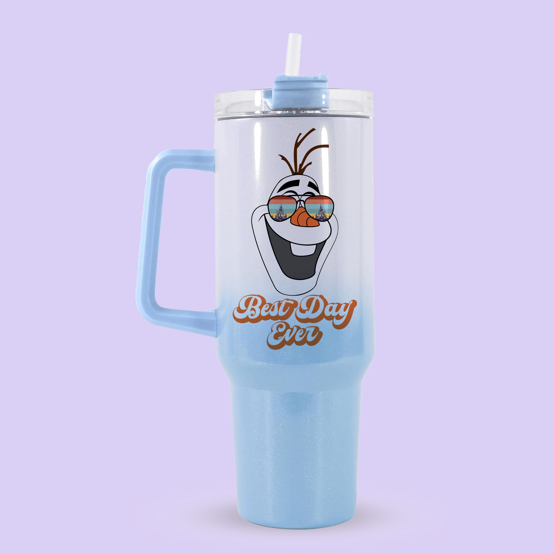 Disney Frozen Best Day Ever 40oz Quencher Tumbler - Olaf - Two Crafty Gays
