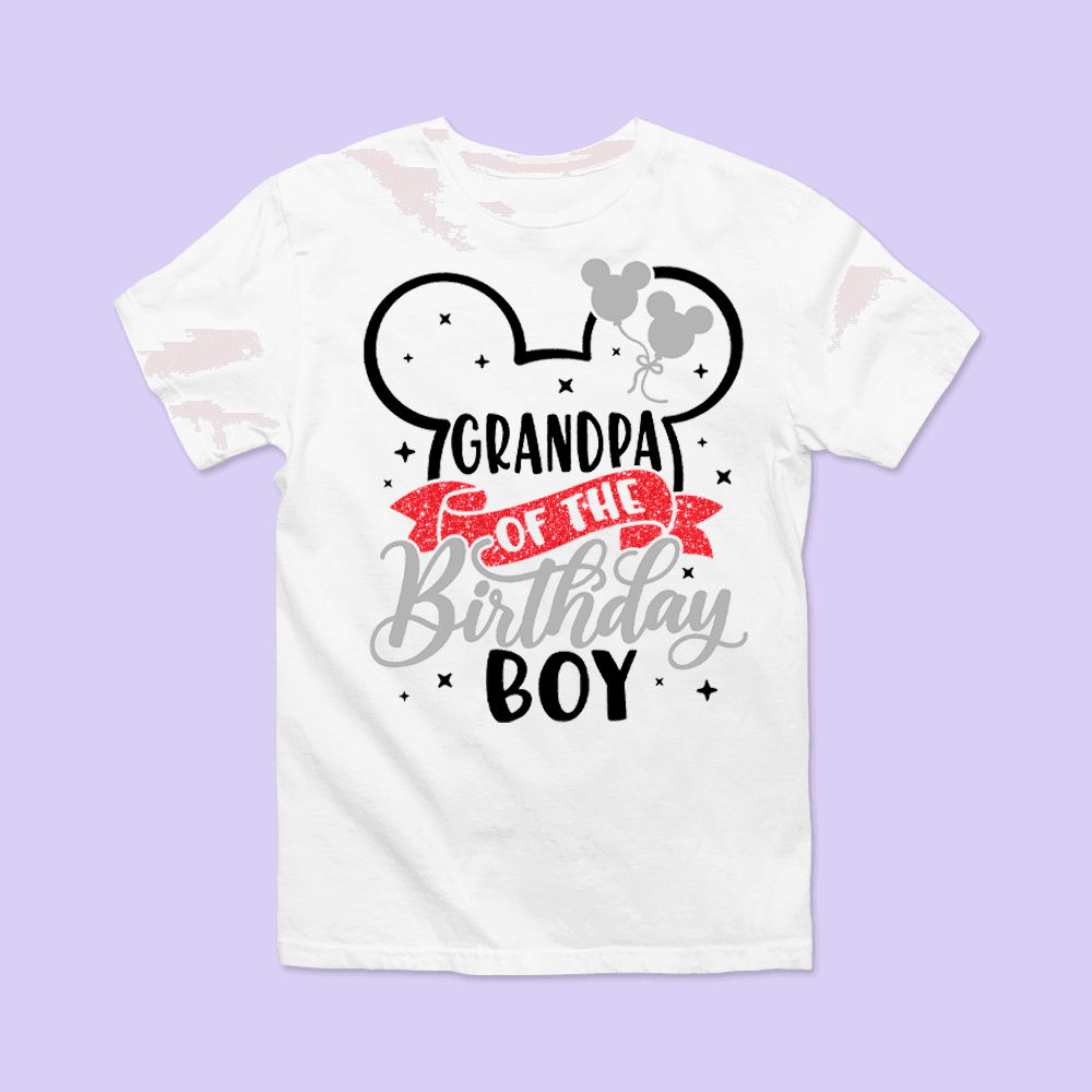 Disney Birthday Shirt - Grandpa - Two Crafty Gays
