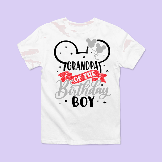 Disney Birthday Shirt - Grandpa - Two Crafty Gays