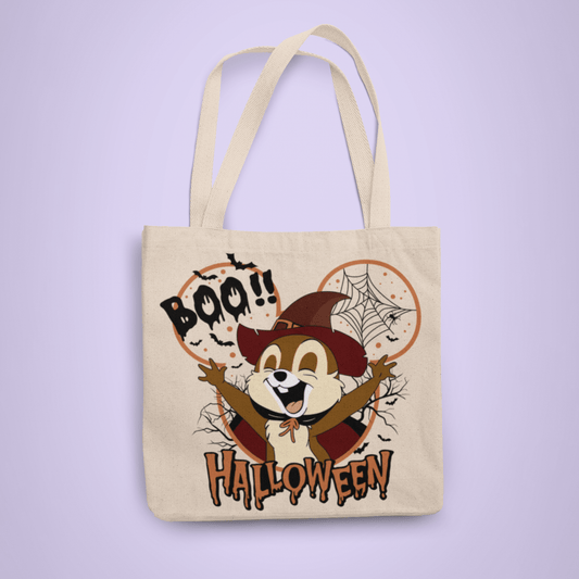 Disney Halloween Trick or Treat Tote Bag - Chip - Two Crafty Gays