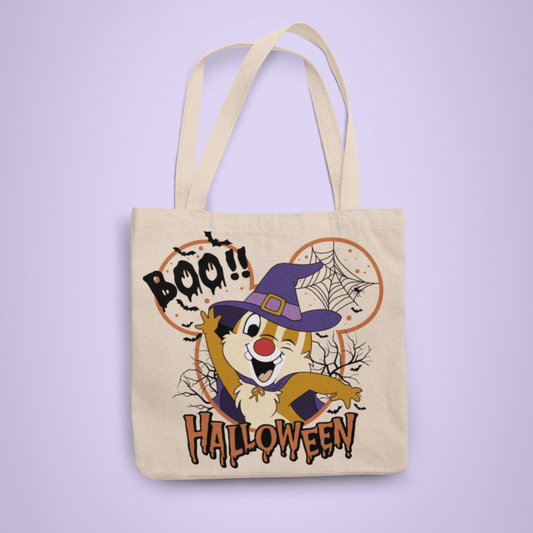 Disney Halloween Trick or Treat Tote Bag - Dale - Two Crafty Gays