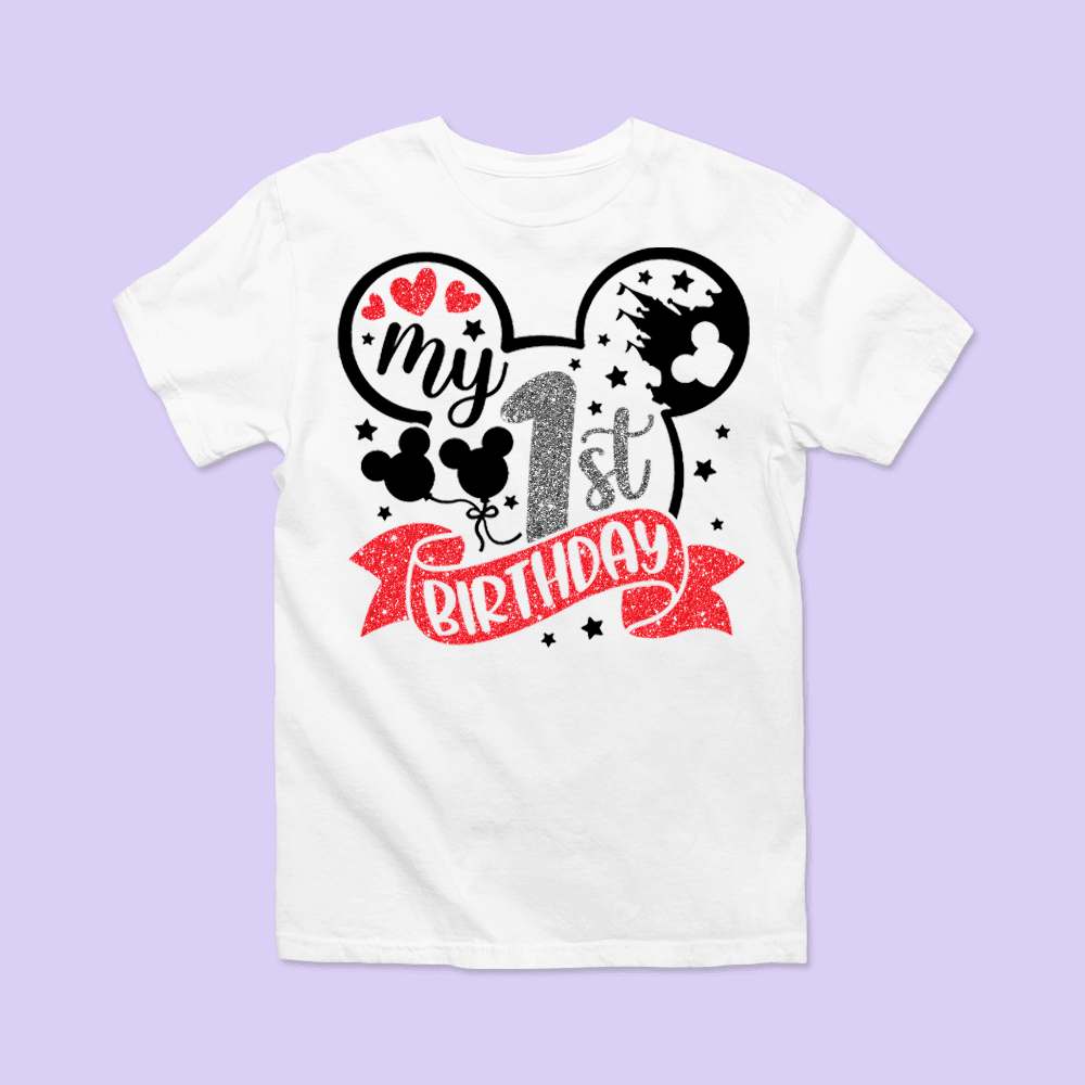 Disney Birthday Shirt - My 1st Birthday - Two Crafty Gays