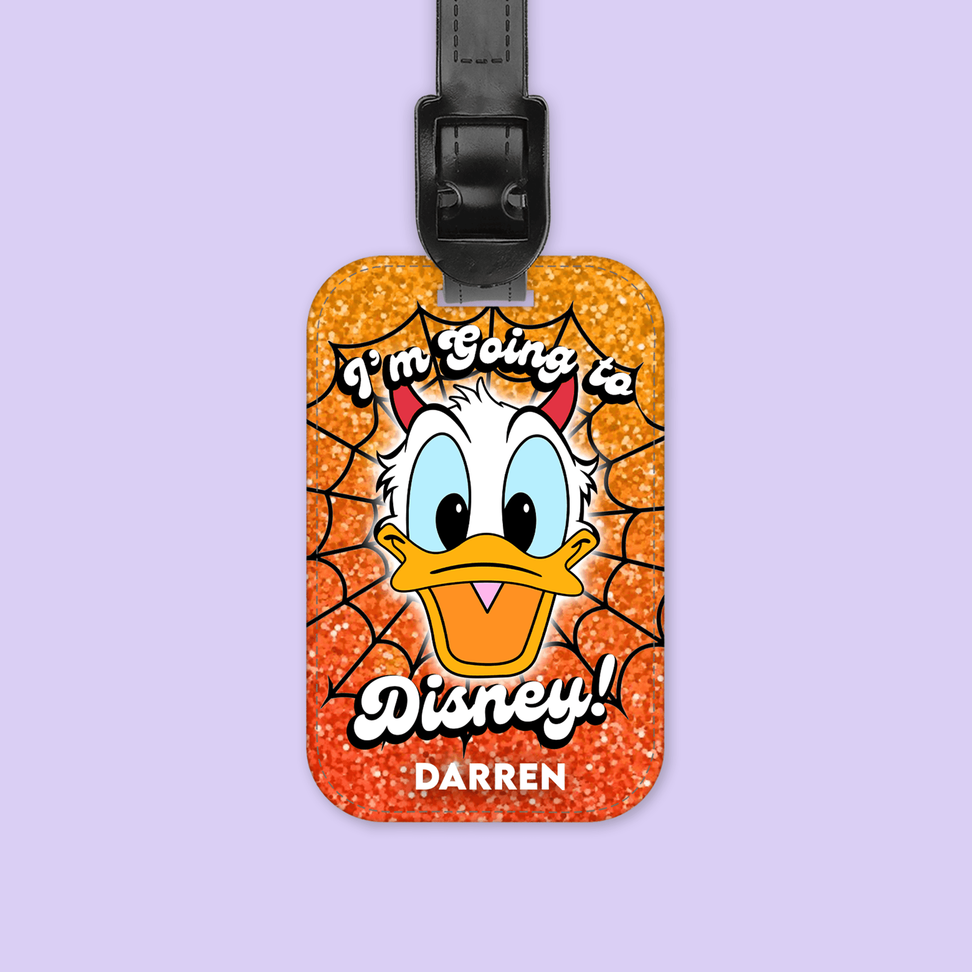 Disney Personalized Halloween Luggage Tag - Donald - Two Crafty Gays