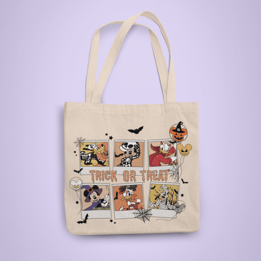 Disney Personalized Halloween Trick or Treat Tote Bag - Two Crafty Gays