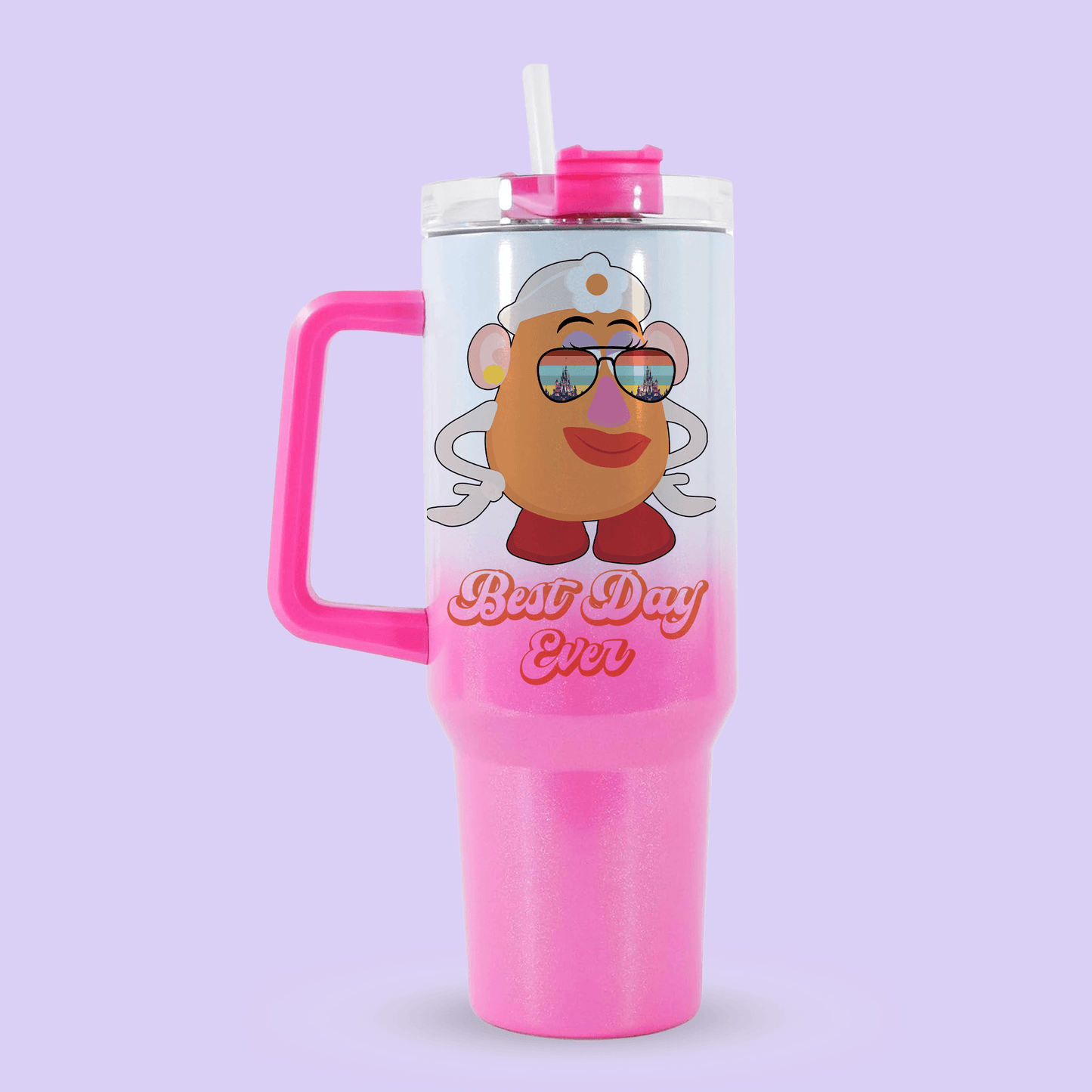Disney Toy Story Best Day Ever 40oz Quencher Tumbler - Mrs. Potato Head - Two Crafty Gays