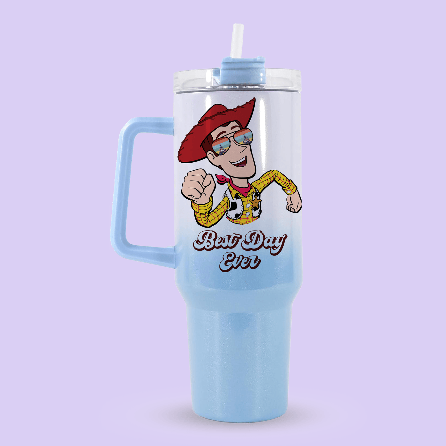 Disney Toy Story Best Day Ever 40oz Quencher Tumbler - Woody - Two Crafty Gays