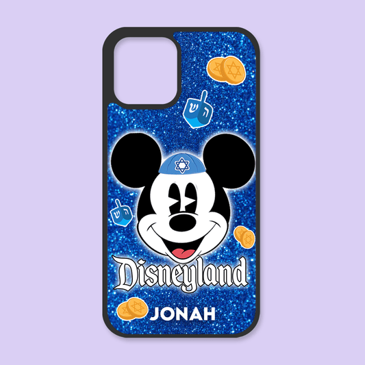 Disneyland Hanukkah Personalized Phone Case - Mickey - Two Crafty Gays