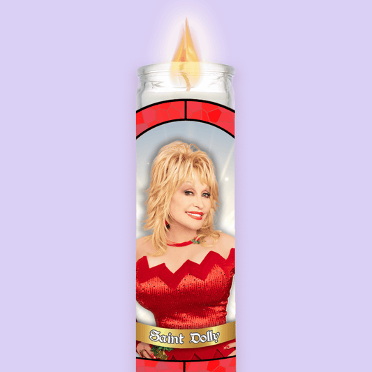 Dolly Parton Christmas Prayer Candle - Two Crafty Gays