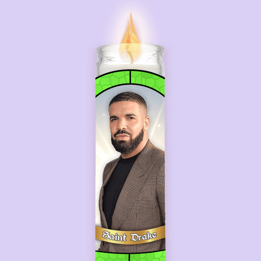 Drake Prayer Candle - Two Crafty Gays
