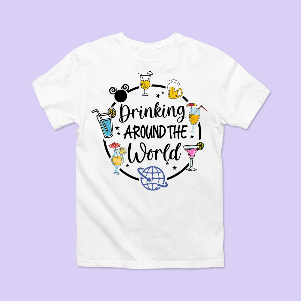 Disney Epcot Shirt - Drinking Around the World - Two Crafty Gays