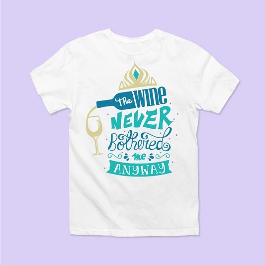 Disney Epcot Shirt - Wine Never Bothered Me - Two Crafty Gays