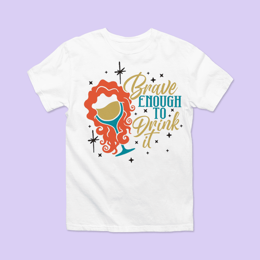 Disney Epcot Shirt - Brave Enough to Drink - Two Crafty Gays