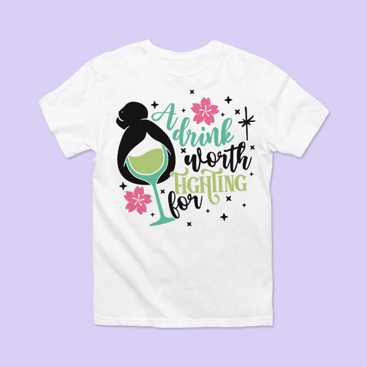 Disney Epcot Shirt - Drink Worth Fighting For - Two Crafty Gays